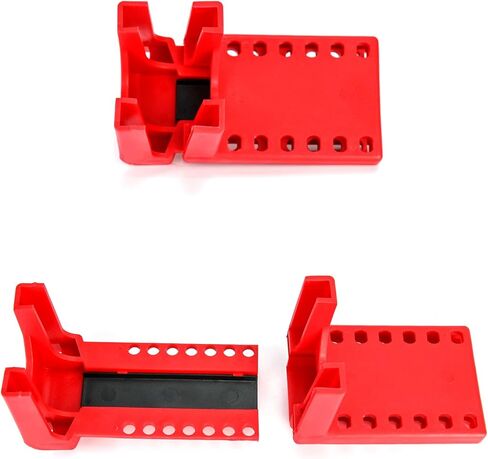 QWORK Ball Valve Lockout, 1/2" - 2-1/2" Diameter, Red in Kuwait