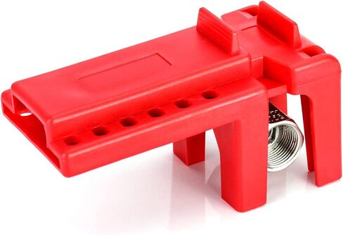QWORK Ball Valve Lockout, 1/2" - 2-1/2" Diameter, Red in Kuwait