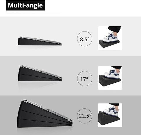 لوح مائل من تيمازي لتمتد ربلة الساق، 6 حزم زوايا قابلة للتعديل، لوح مائل مطاطي غير قابل للانزلاق، معدات نقالة إسفين القرفصاء للعلاج الطبيعي في المنزل، إسفين تمدد ربلة الساق لتحسين الجزء السفلي من الساق in Kuwait