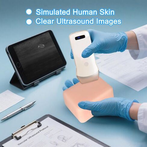 Ultrasound Puncture Training Model, Superficial Lymph Node, Tumor, and Mass Simulator, Small Lesion Localization Biopsy Practice Phantom, for Medical Teaching, Practicing in Kuwait