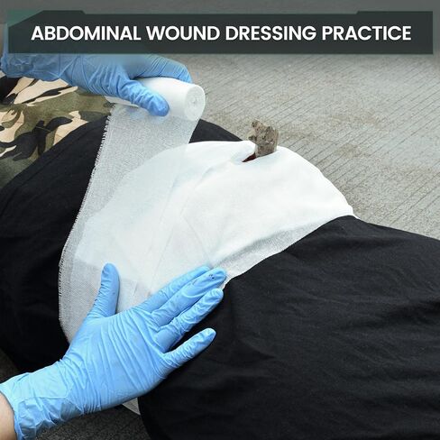 Wearable Wound Belly Model Training Kit, Wound Packing and Stop The Bleed Training Kit, Suitable for First Aid Training, Medical Training - Handbag in Kuwait