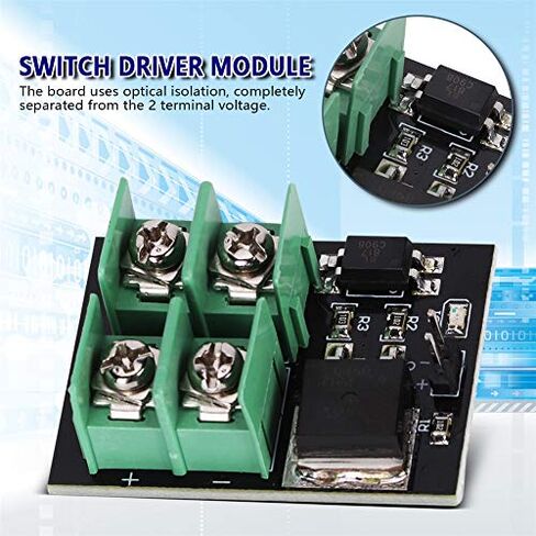 وحدة تبديل MOSFET ذات الجهد العالي للتحكم، وحدة محرك تبديل الزناد، 3.3 فولت - 12 فولت، مدخل 5 - 36 فولت، تيار كبير مع طرف لولبي للتحكم في وحدة التحكم الدقيقة in Saudi Arabia