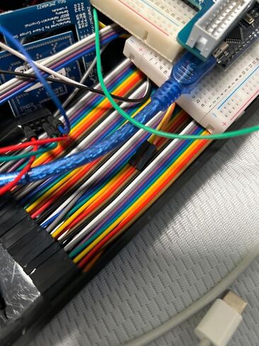 40pcs 30 cm (12 inch) Female to Male Multicolored Wire Breadboard Jumper Ribbon Cables Compatible with Arduino Projects in Saudi Arabia