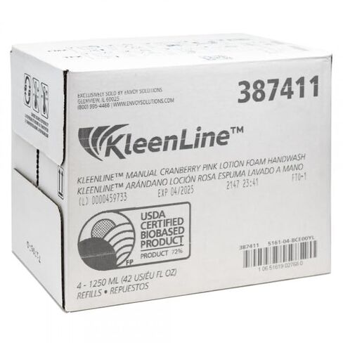 Manual Pink Cranberry Foam Handwash, 5161-04-BCE00YL, 1250 ml Refills | 4 Bottles/Case in Kuwait