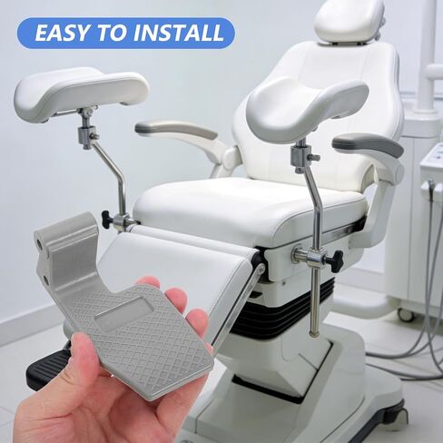 1Pair Dental Chair Foot Pedal, Dental Chair Foot Control Switch Pedal Board, Square Design Fit for Clinic, Hospital Equipment Use, Control Over Lifting & Lowering in Kuwait