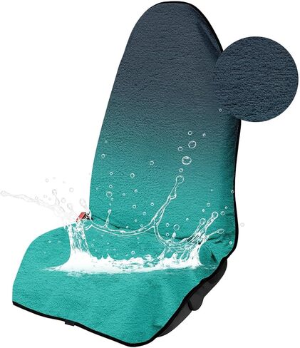 Car Seat Cover Towel, for Gym, Workout, Running, Swimming, Beach and Hiking, Universal Fit Non-Slip Waterproof Sweat Towel Bucket Seat Covers for Drivers Cars SUV Trucks (Mountains, 1PCS) in Kuwait