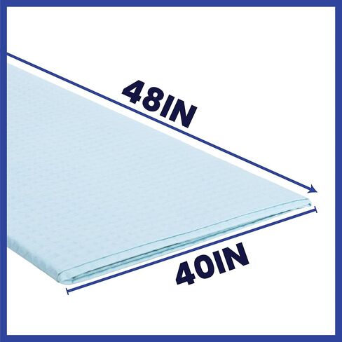 Disposable Drape Sheet, 40in x 48in, Blue Medical Procedure Sheet for Exam, Massage, Bed, and More in Saudi Arabia