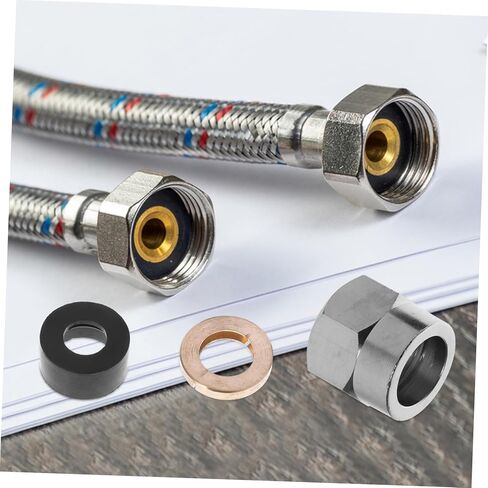 5Pcs Gas Flare Nut Tube Fitting with Spring Washer for Secure Gas Connection Reliable Leak Performance Construction for Use in Kuwait