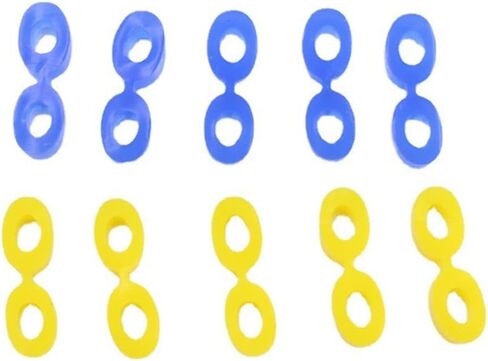 40pcs Dental Elastic Rubber Fixing Wedges Matrix Matrices Dam Composite 2 Sizes in Saudi Arabia