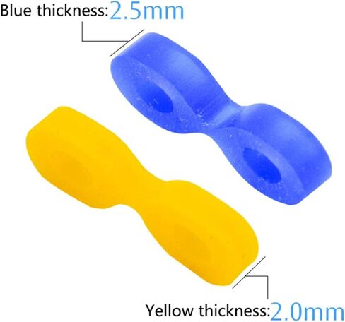 40pcs Dental Elastic Rubber Fixing Wedges Matrix Matrices Dam Composite 2 Sizes in Saudi Arabia