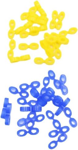 40pcs Dental Elastic Rubber Fixing Wedges Matrix Matrices Dam Composite 2 Sizes in Saudi Arabia