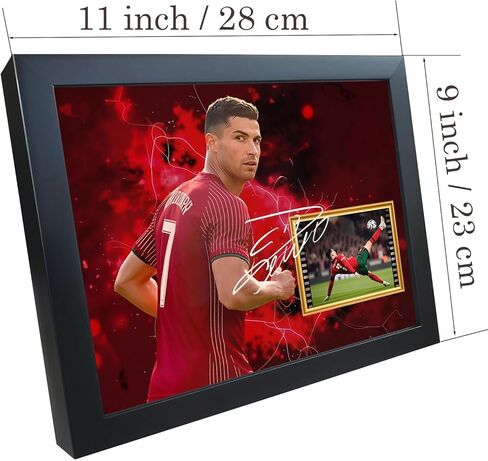 إطار صورة Xekamlzi Football Star Autograph تحت عنوان CR7 Retro Classic Moment Collage مقاس 10x8 بوصة - للديكور/التعليق على الحائط/إطار الصورة التذكارية/هدية للمعجبين والأطفال in Saudi Arabia