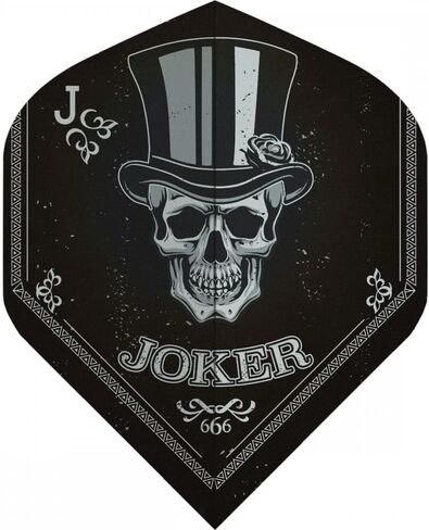 Designa Joker Black Jester Dart Flights (3 Sets - 9 Flights) in Saudi Arabia