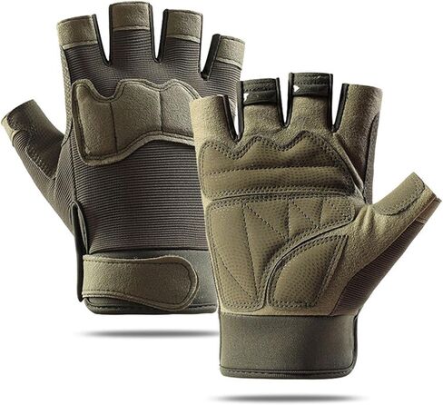 Cycling Gloves for Men - Half Finger Biking Gloves with EVA Padding, Anti-Slip, Shockproof & Breathable for Outdoor Sports in Kuwait