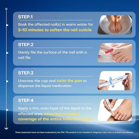 قلم فطريات أظافر القدم من فيلشور - علاج فطريات أظافر القدم بقوة إضافية، يحتوي على 25% من حمض الأنديسينويك وزيوت شجرة الشاي، بالإضافة إلى مكونات طبيعية أخرى، خفيف وغير مهيج - قلم فطريات الأظافر 5 قطع in Kuwait