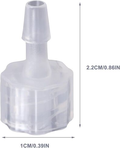 8pcs Luer Lock Hose Barb Adapter Set 3.2mm Pp Inner Thread Connectors for Industrial Plumbing and Fluid Dispensing Applications in Kuwait