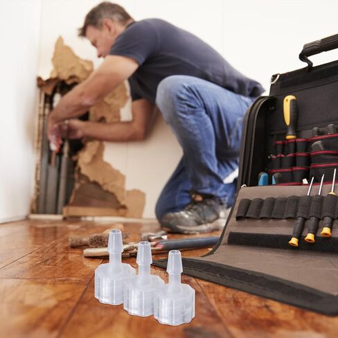 8pcs Luer Lock Hose Barb Adapter Set 3.2mm Pp Inner Thread Connectors for Industrial Plumbing and Fluid Dispensing Applications in Kuwait