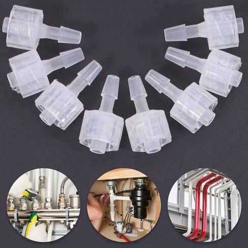 8pcs Luer Lock Hose Barb Adapter Set 3.2mm Pp Inner Thread Connectors for Industrial Plumbing and Fluid Dispensing Applications in Kuwait