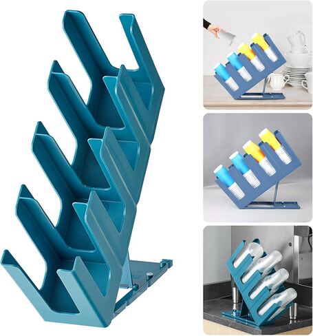 Sturdy Materials Folding Cup Dispenser with Four Compartment Designs Home Accessory for Various Cup Sizes in Saudi Arabia