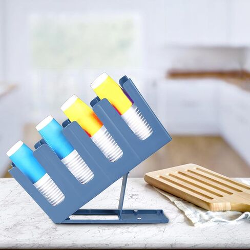 Sturdy Materials Folding Cup Dispenser with Four Compartment Designs Home Accessory for Various Cup Sizes in Saudi Arabia