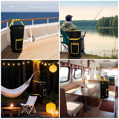 سلة مهملات القوارب المحمولة، حقيبة قمامة القوارب القابلة لإعادة الاستخدام، حاوية قمامة القوارب المقاومة للرائحة والتسرب، ملحقات القوارب، حقيبة قمامة لصيد الأسماك، وقضيب الرمل، وقوارب الكاياك، والمركبات الترفيهية والتخييم in Kuwait