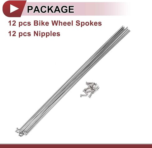 12 مجموعة 14 جرام دراجة المتحدث 299 مللي متر عجلة الدراجة المتحدث 304 الفولاذ المقاوم للصدأ الفضة لهجة in Kuwait