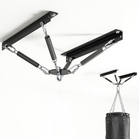 AIWFL Heavy Bag Hanger with Noise and Vibration Dampening Design, Heavy Duty Punching Bag Hanger Ceiling Mount or Open Floor Joist Mount for Heavy Punching Bags up to 140 LBS in Kuwait