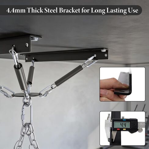 AIWFL Heavy Bag Hanger with Noise and Vibration Dampening Design, Heavy Duty Punching Bag Hanger Ceiling Mount or Open Floor Joist Mount for Heavy Punching Bags up to 140 LBS in Kuwait