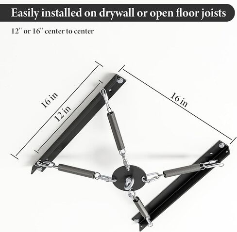 AIWFL Heavy Bag Hanger with Noise and Vibration Dampening Design, Heavy Duty Punching Bag Hanger Ceiling Mount or Open Floor Joist Mount for Heavy Punching Bags up to 140 LBS in Kuwait