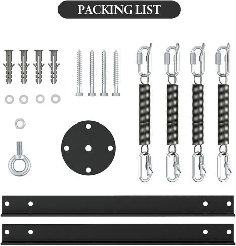 AIWFL Heavy Bag Hanger with Noise and Vibration Dampening Design, Heavy Duty Punching Bag Hanger Ceiling Mount or Open Floor Joist Mount for Heavy Punching Bags up to 140 LBS in Kuwait