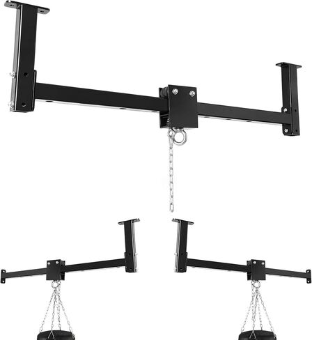 Heavy Bag Hanger Wall Ceiling Mount with Roller System, 300 LB Capacity Adjustable Punching Bag Hanger, Sliding Bracket for Boxing, Kickboxing, MMA Training in Kuwait