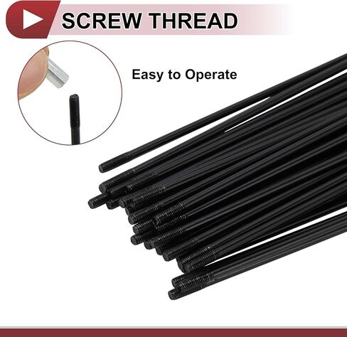 38 Set 13G Bicycle Spokes Bike Wheel Spoke Carbon Steel Black in Saudi Arabia