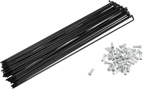 38 Set 13G Bicycle Spokes Bike Wheel Spoke Carbon Steel Black in Saudi Arabia