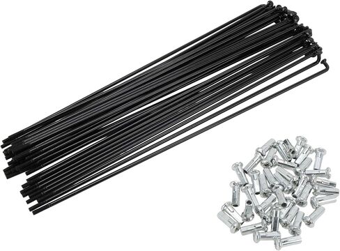38 Set 13G Bicycle Spokes Bike Wheel Spoke Carbon Steel Black in Saudi Arabia