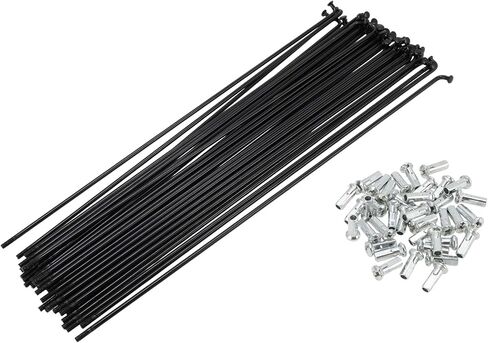 38 Set 13G Bicycle Spokes Bike Wheel Spoke Carbon Steel Black in Saudi Arabia