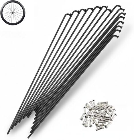 GODLIKE 36Pcs 14G J-Bend Bicycle Stainless Steel Spokes 256-305mm with Nipples for Mountain Bike Road Bike Electric Bike 700C Wheels in Saudi Arabia