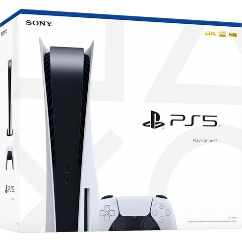 PlayStation 5 Disc Edition 825GB Gaming Console + 1 Wireless Controller for PS5, 8-Core x86-64-AMD Ryzen Zen 2 CPU, 16GB GDDR6, Up to 120FPS, Michooyel HDMI_Cable (Renewed) in Saudi Arabia