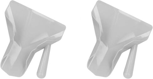 2 Pcs Kitchen Kitchen Tools, Handle PC Scoop Quick Bagging Versatile, Suitable For Chips, Popcorn, Nuts, Ice Cubes, Candy, Etc French Fries Shovel Non Slip for Kitchen in Kuwait