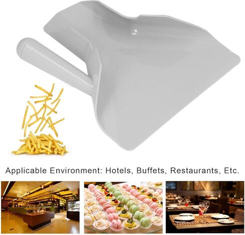 2 Pcs Kitchen Kitchen Tools, Handle PC Scoop Quick Bagging Versatile, Suitable For Chips, Popcorn, Nuts, Ice Cubes, Candy, Etc French Fries Shovel Non Slip for Kitchen in Kuwait