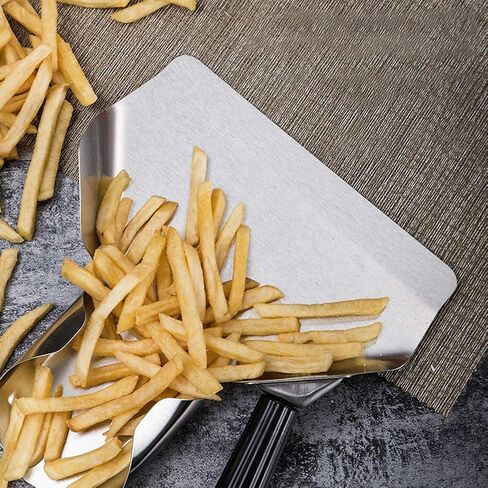 Fydun Popcorn Scoop, Shovel Stainless Steel French Fry Bagger Commercial Baggers Serving with Right Handle Desserts S for Snacks Ice Dry Goods (Assorted Color) in Saudi Arabia