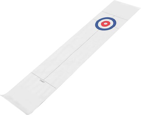 Alomejor Tabletop Curling Game, Plastic and Stainless Steel Fun for Indoor Outdoor Family Parties, Interactive Game with Foldable NonWrinkle Pad in Kuwait