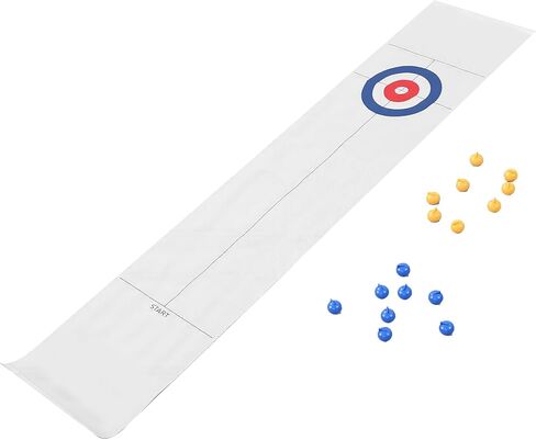 Tabletop Curling Game, Compact Indoor Sports Toy with Glossy NonWrinkle Pad for Family Fun and Parties in Kuwait