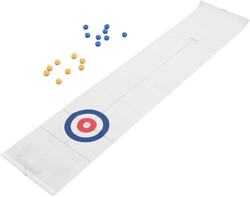 Tabletop Curling Game, Compact Indoor Sports Toy with Glossy NonWrinkle Pad for Family Fun and Parties in Kuwait