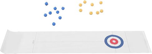 Tabletop Curling Game, Foldable Ice Rolling Set with Plastic and Stainless Steel Material for Indoor Outdoor Family Entertainment in Kuwait