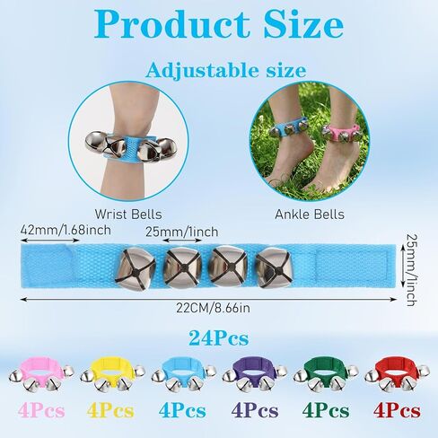 24PCS Adjustable Wrist Bells in Saudi Arabia