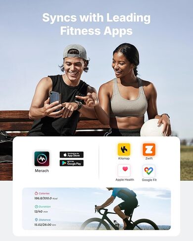 Merach Exercise Bike, Magnetic Stationary Bike with 15.6"HD Screen, Low Noise Indoor Cycling Bike with 300lbs Weight Capacity, Comfortable Bike Seat, Tablet Mount and Fitness Courses for Weight Loss in Kuwait