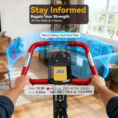 دراجة تمرين قابلة للطي للمنزل، دراجة ثابتة مستقيمة ومستلقية مع مسند ظهر شبكي مريح، دراجة تمرين هادئة لكامل الجسم في الداخل، مقعد عريض، دولاب الموازنة 6.6 رطل وسعة 300 رطل، رمادي in Kuwait