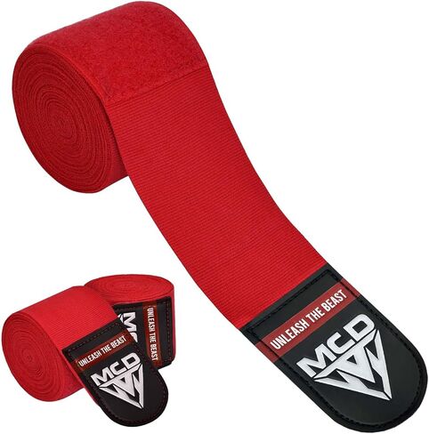 MCD Boxing Wraps for Men & Women 4.5m/180" Boxing Hand Wraps for Bᴏxing Gloves with Thumb Loop Muay Thai Hand Wrаps Semi-Elastic Wrist Wrаps Bᴏxing Wrap for MMA, Muay Thai & Martial Arts Training in Saudi Arabia