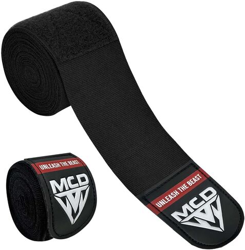 MCD Boxing Wraps for Men & Women 4.5m/180" Boxing Hand Wraps for Bᴏxing Gloves with Thumb Loop Muay Thai Hand Wrаps Semi-Elastic Wrist Wrаps Bᴏxing Wrap for MMA, Muay Thai & Martial Arts Training in Saudi Arabia