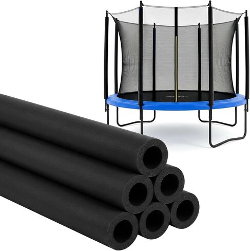 U0U 35.4 Inch Trampoline Pole Covers,Black Trampoline Pole Foam Covers Replacement,1.26 Inch Diameter Foam Sleeves for Kids Trampoline Accessories Safety Protection in Kuwait